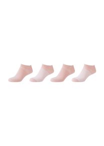 s.Oliver Damen Sneakersocken "Sneakersocken 4er Pack", Gr. 39, orange, 78% Baumwolle 20% Polyamid 2% Elasthan, gestreift, Socken