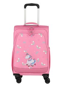 Travelite Kinderkoffer "MINIMOVER 4w Kindertrolley", rosa, Polyester, festlich, Koffer