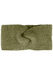 Damen Stirnband, grün, casual,klassisch,feminin, Capelli New York, meliert, Fleece, Kunstfaser, Mützen, mit Boucle-Optik