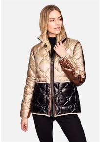 NEW CANADIAN Damen Steppjacke, beige, feminin, Gr. 40, mehrfarbig, 100% Polyester, Jacken, mit abnehmbarem Innenkragen