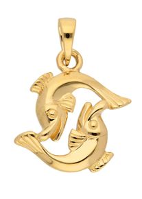Adelia´s ADELIA ́S Damen Ketten-Anhänger "585 Gold Sternzeichen Anhänger Fisch", Fische, Gold, gold, Gold, Schmuckanhänger, Goldschmuck für Damen & Herren