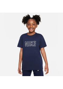 Nike Sportswear Kinder T-Shirt "G NSW BF TEE PRNT SW - für Kinder", schwarz, sportlich, Gr. XS, Obermaterial: 100% Baumwolle, Shirts