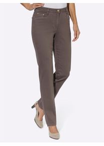 Inspirationen Damen Bequeme Jeans, grau, Gr. 25, unifarben, 98% Baumwolle, 2% Elasthan, Jeans