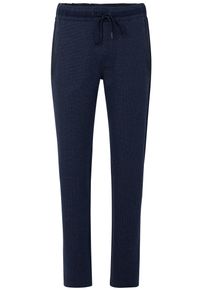 Bugatti Herren Sweathose, blau, casual, Gr. XXL, unifarben, 47% Baumwolle, 47% Polyester, 6% Elasthan, Hosen, mit einer zweifarbigen Struktur