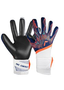 Reusch Kinder Torwarthandschuhe "Pure Contact Gold Junior", blau, sportlich, Gr. 5,5, mehrfarbig, 82% Elastodien, 10% Polyester, 7% Polyamid, 1%