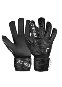 Reusch Kinder Torwarthandschuhe "Attrakt Resist Junior", schwarz, sportlich, Gr. 4, mehrfarbig, 34% Polyester, 25% Elastodien, 5% Polyurethan,