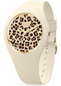 Ice Watch ICE-WATCH Damen Quarzuhr "ICE leopard - Small - 3H"beige, Armbanduhren, Armbanduhr, Damenuhr, Silikonarmband, Wasserdicht bis 10 bar, analog