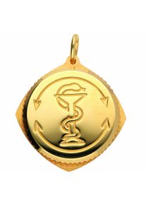 Adelia´s ADELIA ́S Damen Ketten-Anhänger "Damen vergoldet SOS Kapsel Anhänger", Damen, gold, Schmuckanhänger, Silberschmuck für Damen