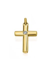 ONE ELEMENT Damen Ketten-Anhänger "0,03 ct Diamant Brillant Anhänger aus 585 Gelbgold", 0,03 ct mit Diamant, Gelbgold 585-Gold-Diamanten, gold,