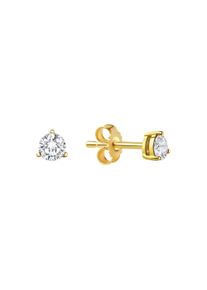 Vivance Damen Paar Ohrstecker "333/- Gelbgold glanz Zirkonia", ONE-SIZE, Gold, gelb, Gold, Ohrringe