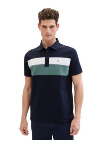 Tom Tailor Herren Poloshirt, blau, casual, Gr. S, Obermaterial: 100% Baumwolle, Shirts, mit Logoprägung auf der Brust