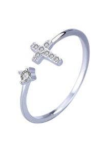 Damen Silberring "Faith", Silber 925 (Sterlingsilber), silber, Collezione Alessandro, Silber 925 (Sterlingsilber), Fingerringe