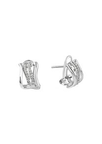 Vivance Damen Paar Ohrstecker "925 Sterling Silber rhodiniert Zirkonia", ONE-SIZE, Silber 925 (Sterlingsilber), weiß, Silber 925 (Sterlingsilber),