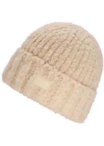 Chillouts Damen Strickmütze "Betsy Hat", beige, modisch,feminin, unifarben, Grobstrick, Materialmix, Mützen, mit extra flauschiges Garn