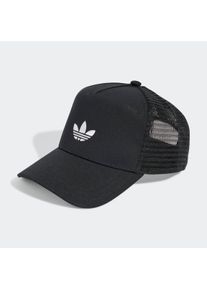 Herren Baseball Cap "CURVED TRUCKER", schwarz, sportlich, adidas originals, Obermaterial: 92% Polyester, 8% Elasthan, Caps