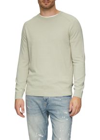 s.Oliver Herren Strickpullover, beige, casual, Gr. S, unifarben, meliert, Strick, Obermaterial: 100% Baumwolle, Pullover, mit Rundhals und in