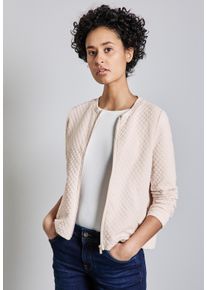 Street One Damen Cardigan, beige, casual, Gr. 46, unifarben, Stoff, 80% Polyester, 18% Viskose, 2% Elasthan, Strickjacken, mit Rundhalsausschnitt