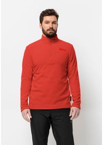 Jack Wolfskin Herren Stehkragenpullover "TAUNUS HZ M", rot, Gr. L, OBERSTOFF 100% POLYESTER, Pullover
