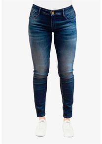 Damen 7/8-Hose "PULPC", blau, Gr. 26, Le Temps Des Cerises, 92% Baumwolle, Kunstfaser, 2% Elasthan, Hosen, mit toller 7/8-Länge