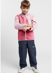 Jack Wolfskin Kinder Softshelljacke "ACTAMIC GRID MIDLAYER K", rosa, Gr. 164, 1. OBERSTOFF: 100% POLYESTER; 2. OBERSTOFF: 100% POLYESTER; Futter: