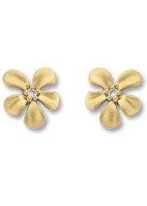 ONE ELEMENT Damen Paar Ohrhänger "Zirkonia Blume Ohrringe Ohrstecker aus 925 Silber", Kinder, Silber 925 (Sterlingsilber), silber, Silber 925