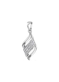Vivance Damen Ketten-Anhänger "925/- Sterling Silber rhodiniert Zirkonia", ONE-SIZE, Silber 925 (Sterlingsilber), 1,9 g, weiß, Silber 925