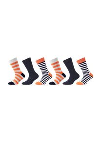s.Oliver Kinder Socken "Socken 6er Pack", Gr. 27, rot, 84% Baumwolle 14% Polyamid 2% Elasthan, Socken