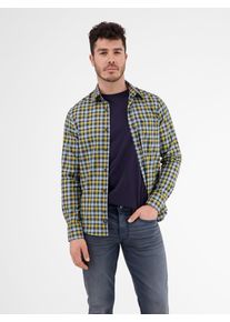 Lerros Herren Karohemd "Lerros Karohemd in Twillqualität", blau, Gr. S, 100% Baumwolle, Hemden