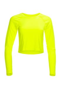 WINSHAPE Damen Langarmshirt "AET116", gelb, Gr. XXL, 80% Polyester, 20% Elasthan, Shirts, Cropped Functional Light