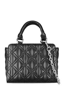 Damen Umhängetasche "Qtie", Collezione Alessandro, schwarz, Polyurethan (PU), Taschen, Abendtasche mit Steppungen