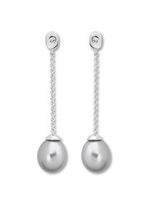 ONE ELEMENT Damen Paar Ohrhänger "Zirkonia Ohrringe Ohrhänger aus 925 Silber", Damen,mit Zirkonia, Silber 925 (Sterlingsilber)-Perlen, silber, Silber