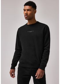Street One MEN Herren Sweatshirt, schwarz, casual, Gr. XXXL, unifarben, Web, Sweatware, 80% Baumwolle, 20% Polyester, Sweatshirts, im soften