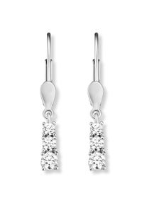 ONE ELEMENT Damen Paar Ohrhänger "Zirkonia Ohrringe Ohrhänger aus 333 Weißgold", Damen,mit Zirkonia, Weißgold 333-Gold, silber, Weißgold 333, Gold,
