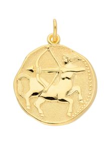 Adelia´s ADELIA ́S Damen Ketten-Anhänger "333 Gold Sternzeichen Anhänger Schütze Ø 18,2 mm", Schütze, Gold, gold, Gold, Schmuckanhänger, Goldschmuck für Damen