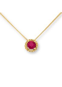 ONE ELEMENT Damen Goldkette "Rubin Halskette aus 333 Gelbgold 45 cm Ø 6,2 mm", Gelbgold 333-Gold, gold, Gelbgold 333, Gold, Halsketten, edles Design