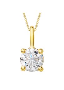 ONE ELEMENT Damen Ketten-Anhänger "0.25 ct Diamant Brillant Anhänger aus 585 Gelbgold", 0,25 ct mit Diamant, Gelbgold 585-Gold-Diamanten, gold,