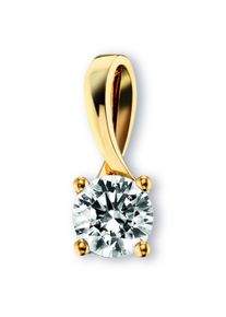 ONE ELEMENT Damen Ketten-Anhänger "Zirkonia Anhänger aus 333 Gelbgold", mit Zirkonia, Gelbgold 333-Gold, gold, Gelbgold 333, Gold, Schmuckanhänger,