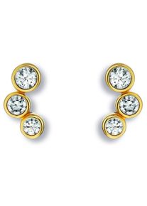 ONE ELEMENT Damen Paar Ohrhänger "Zirkonia Ohrringe Ohrstecker aus 333 Gelbgold", Damen,mit Zirkonia, Gelbgold 333-Gold, gold, Gelbgold 333, Gold,