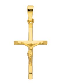 Adelia´s ADELIA ́S Damen Ketten-Anhänger "375 Gold Kreuz Anhänger Korpus", Gold, gold, Gold, Schmuckanhänger, Goldschmuck für Damen & Herren