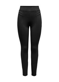 Only Damen Leggings "ONLNORI HW STITCH LEGGING CC PNT", schwarz, modisch, Gr. S, unifarben, Obermaterial: 67% Viskose, 28% Nylon, 5% Elasthan, Hosen