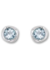 ONE ELEMENT Damen Paar Ohrhänger "Blau Topas Ohrringe Ohrstecker aus 925 Silber", Damen, Silber 925 (Sterlingsilber), silber, Silber 925