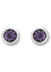 ONE ELEMENT Damen Paar Ohrhänger "Amethyst Ohrringe Ohrstecker aus 333 Weißgold", Damen, Weißgold 333-Gold, silber, Weißgold 333, Gold, Ohrringe,