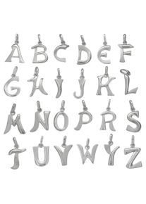 Vivance Damen Ketten-Anhänger "925/- Sterling Silber Buchstabe", ONE-SIZE, Silber 925 (Sterlingsilber), 0,7 g, weiß, Silber 925 (Sterlingsilber),