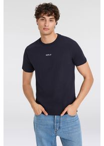 Replay Herren T-Shirt, blau, casual, Gr. XL, Jersey, Obermaterial: 100% Baumwolle, Shirts