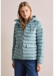 Cecil Damen Steppjacke, blau, casual, Gr. XXL, unifarben, Stoff, Obermaterial: 100% Polyester, Füllung: 100% Polyester, Jacken, mit Kapuze mit