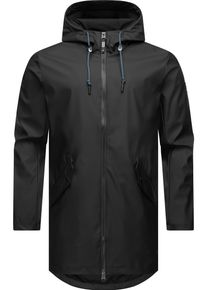Ragwear Herren Regenmantel "Sanwoy", schwarz, sportlich, Gr. XXXL, Obermaterial: 100% Polyester, Futter: 100% Polyester, Mäntel, Lange, wasserdichte