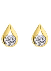 ONE ELEMENT Damen Paar Ohrhänger "Zirkonia Ohrringe Ohrstecker aus 333 Gelbgold", Damen,mit Zirkonia, Gelbgold 333-Gold, gold, Gelbgold 333, Gold,