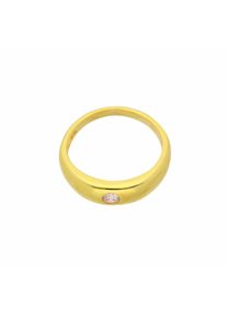 Adelia´s ADELIA ́S Damen Kette mit Anhänger "585 Gold Anhänger Taufring mit Zirkonia Ø 11,2 mm", Gelbgold 585, gold, Gelbgold 585, Halsketten, Schmuckset - Set