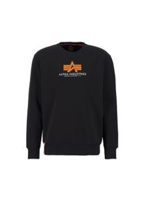 Herren Sweater "Alpha Industries Men - Sweatshirts Basic Sweatshirt Rubber ML", schwarz, Gr. XXXL, Alpha Industries, Obermaterial: 80% Baumwolle, 20%