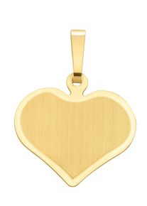 Adelia´s ADELIA ́S Damen Ketten-Anhänger "333 Gold Gravurplatte Anhänger", Gold, gold, Gold, Schmuckanhänger, Goldschmuck für Damen
